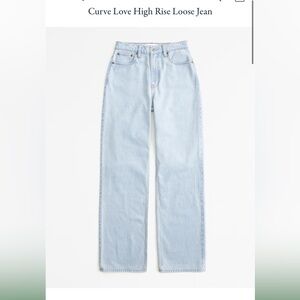 Abercrombie Curve Love “the Loose” high rise Jean